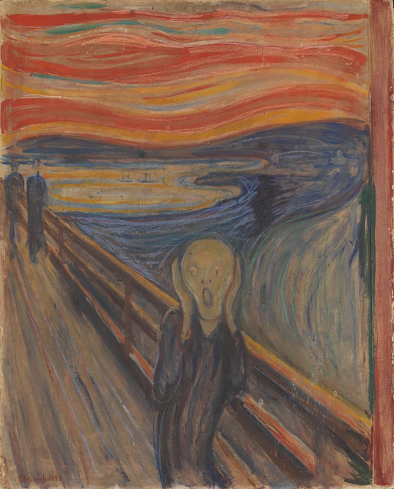 The Scream by Edvard Munch 3D Pop Up Greeting Card