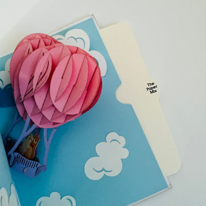 Love Air Balloon WOWPOP CARD