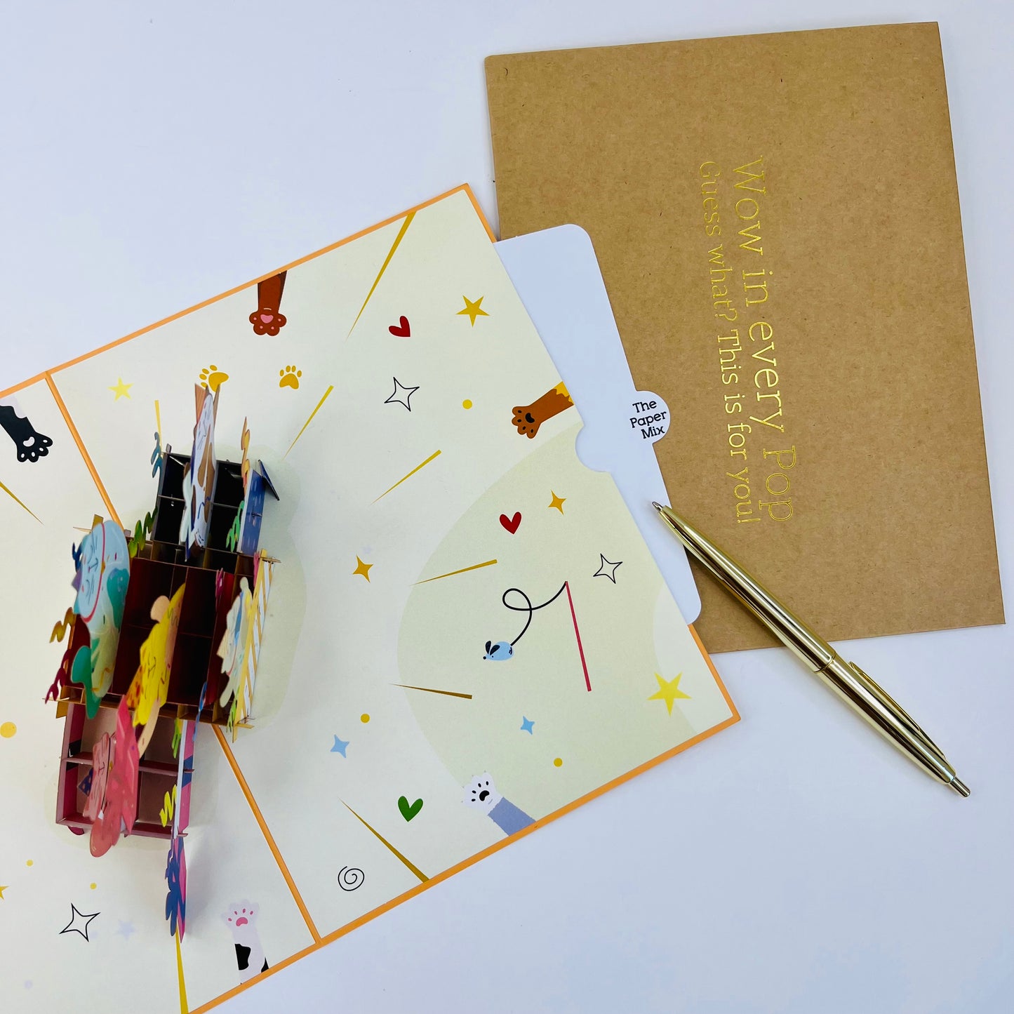 Cat's Gift Party WOWPOP CARD