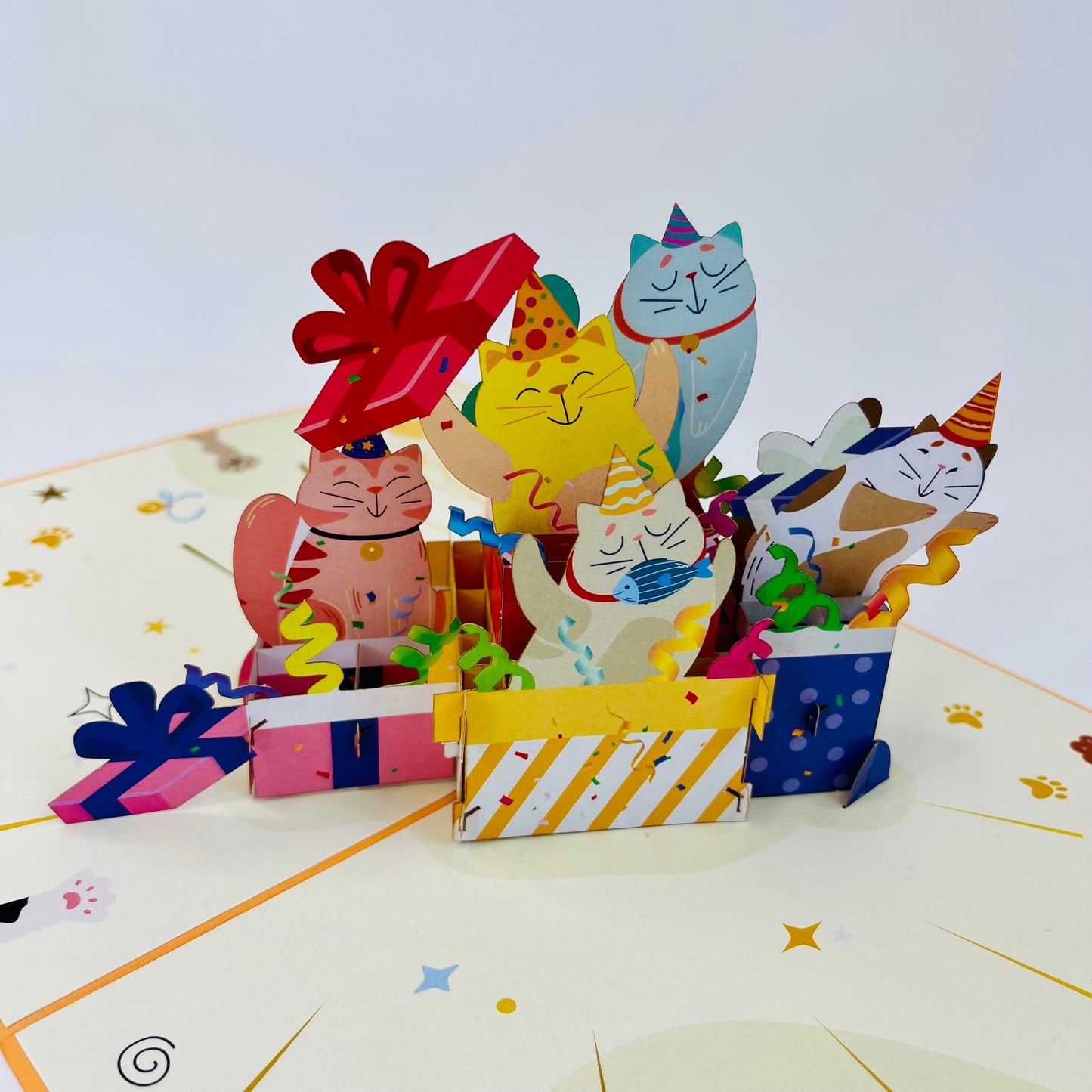 Cat's Gift Party WOWPOP CARD