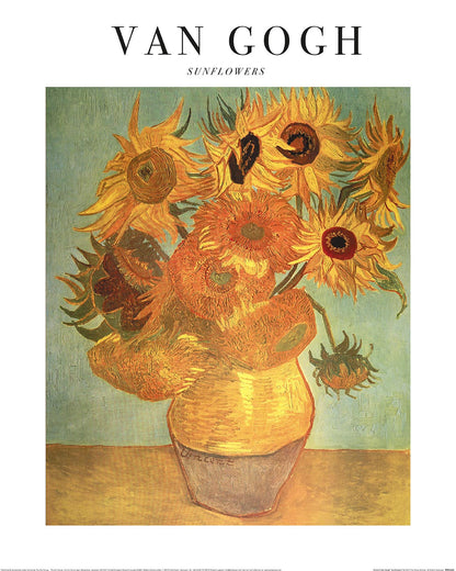 Sunflowers by Van Gogh 3D Pop Up Greeting Card