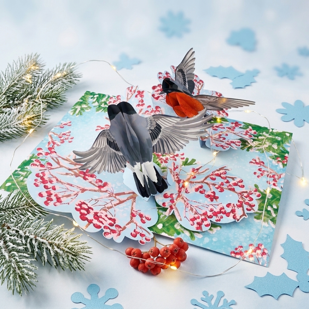 Love Birds 3D Pop Up Greeting Card