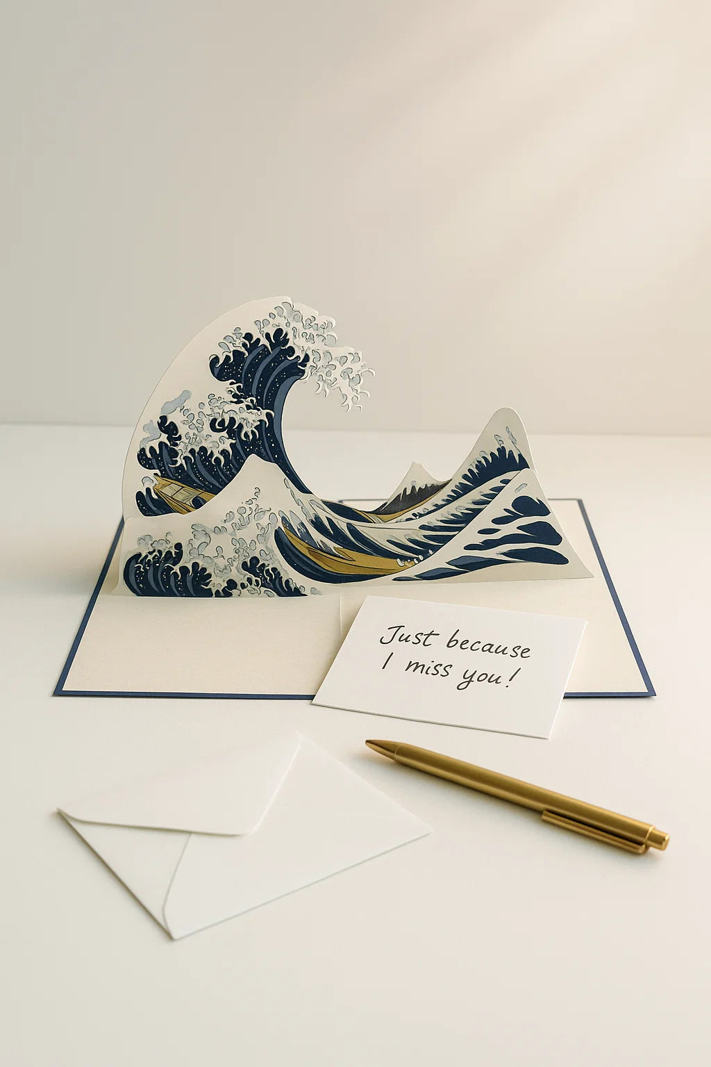 The Great Wave of Kanagawa 3D Pop Up Greeting Card