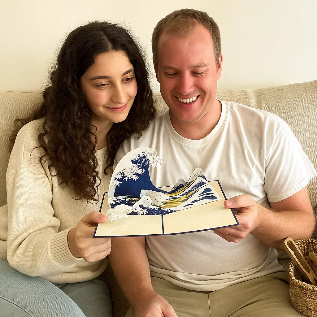 The Great Wave of Kanagawa 3D Pop Up Greeting Card