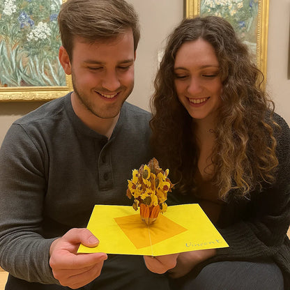 Sunflowers by Van Gogh 3D Pop Up Greeting Card