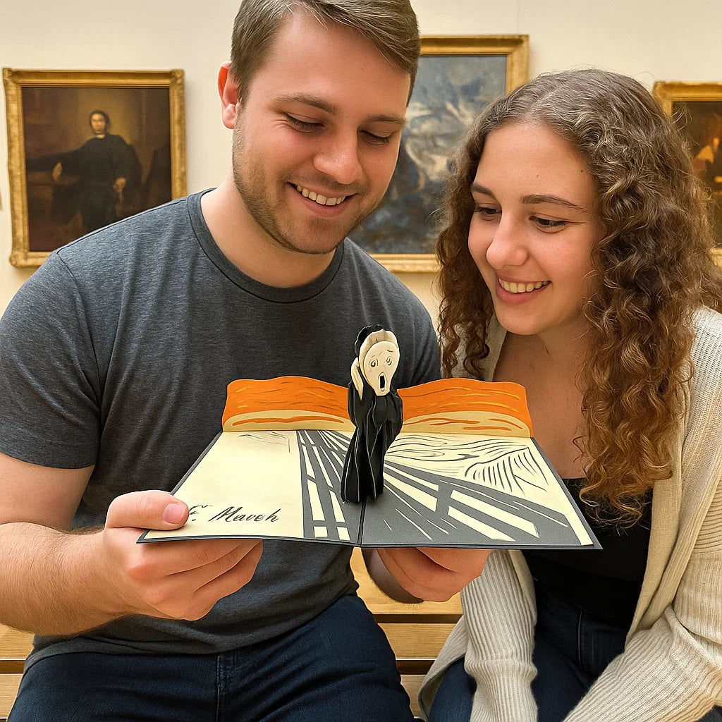 The Scream by Edvard Munch 3D Pop Up Greeting Card
