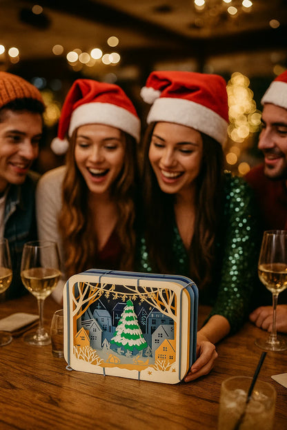Holiday Night 3D Pop Up Greeting Card