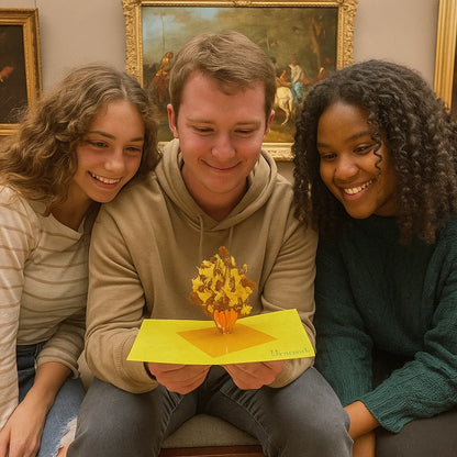 Sunflowers by Van Gogh 3D Pop Up Greeting Card