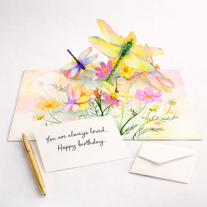 Garden Burst 3D Pop Up Greeting Card