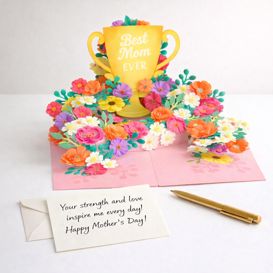 Best Mom Ever 3D Pop Up Card