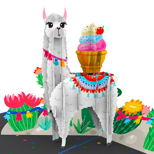 Llamazing Treat 3D Pop Up Greeting Card