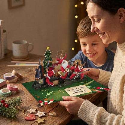 Christmas Dance Rock and Roll 3D Pop Up Card