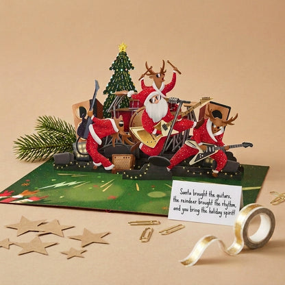 Christmas Dance Rock and Roll 3D Pop Up Card