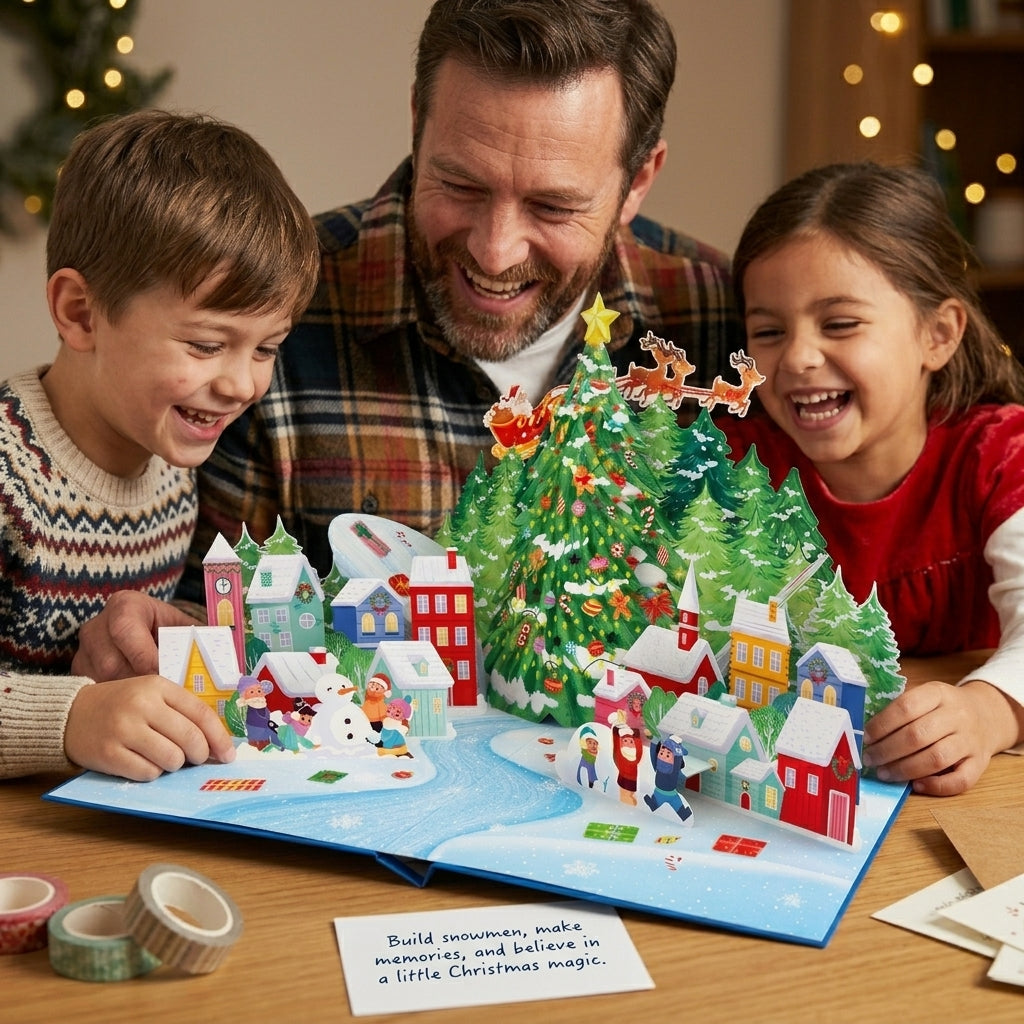 Christmas Village 3D Pop Up Card