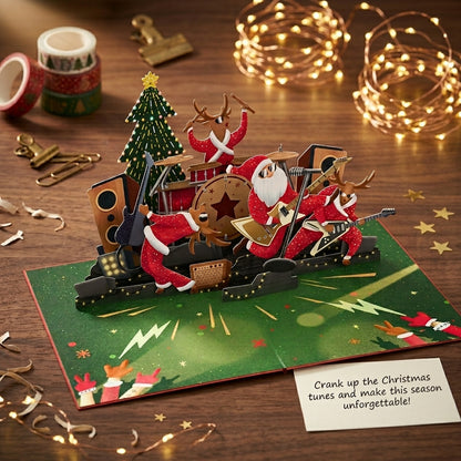 Christmas Dance Rock and Roll 3D Pop Up Card