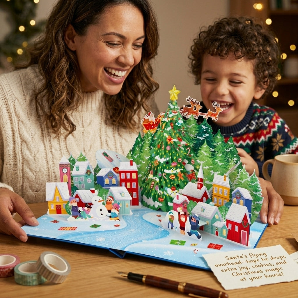Christmas Village 3D Pop Up Card