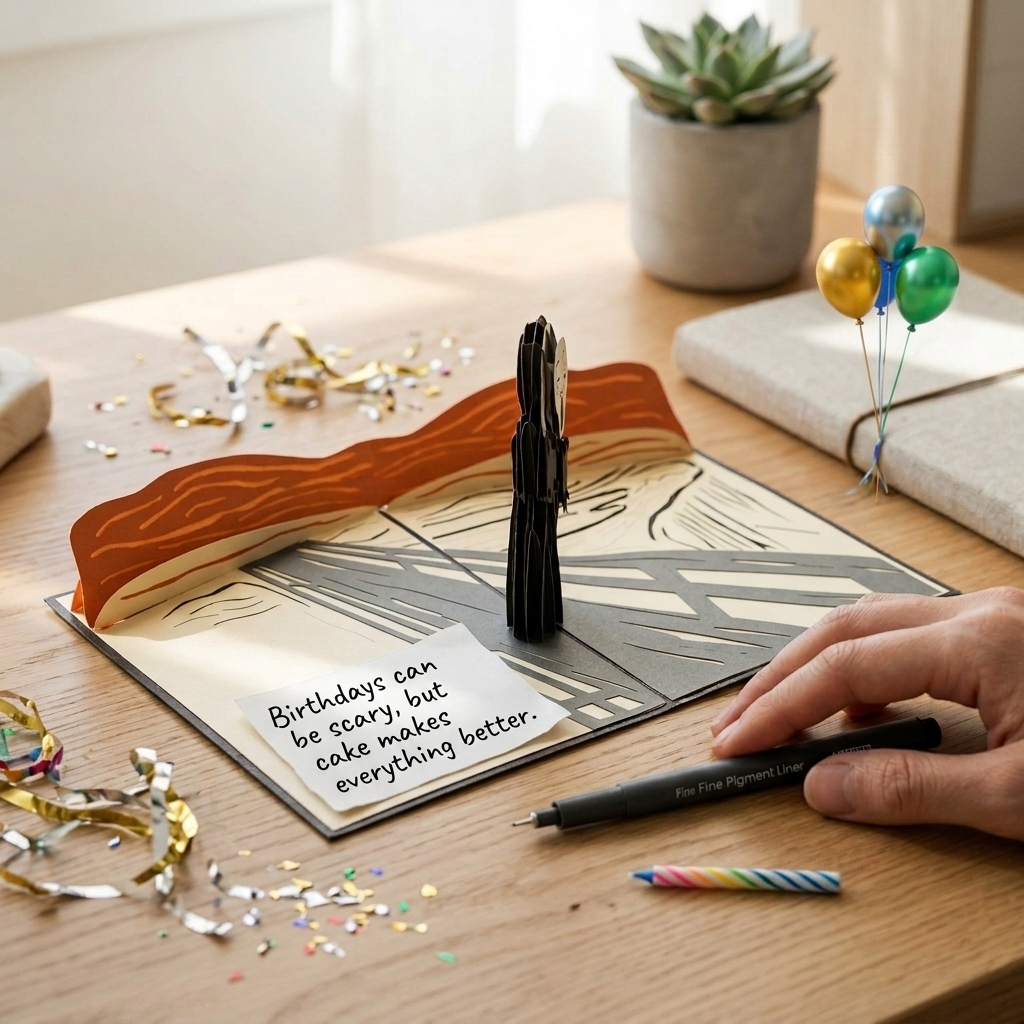 The Scream by Edvard Munch 3D Pop Up Greeting Card