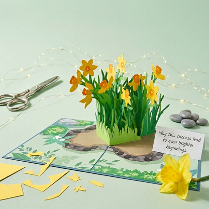 Daffodil Delight 3D Pop Up Greeting Card