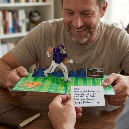 Touchdown Hero 3D Pop Up Greeting Card