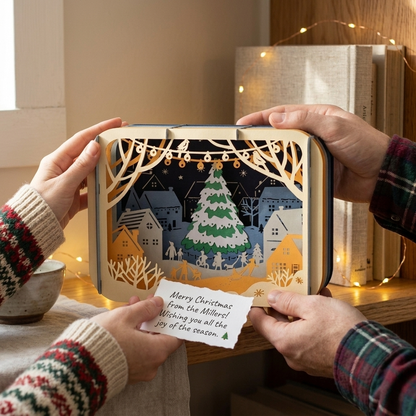 Holiday Night 3D Pop Up Greeting Card