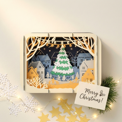Holiday Night 3D Pop Up Greeting Card