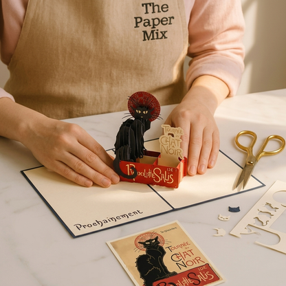 Le Chat Noir 3D Pop Up Card
