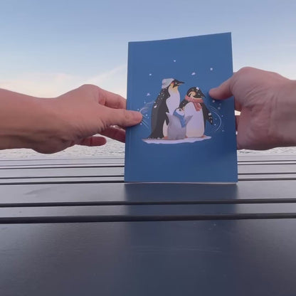 Penguin Family Love WOWPOP CARD