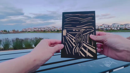 The Scream by Edvard Munch 3D Pop Up Greeting Card