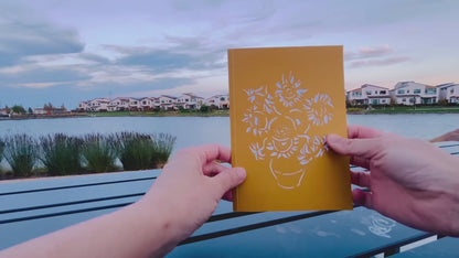 Sunflowers by Van Gogh 3D Pop Up Greeting Card