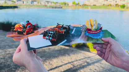 Racing Champion 3D Pop Up Card