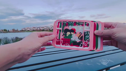 Christmas Holiday Night with Cats 3D Pop Up Greeting Card