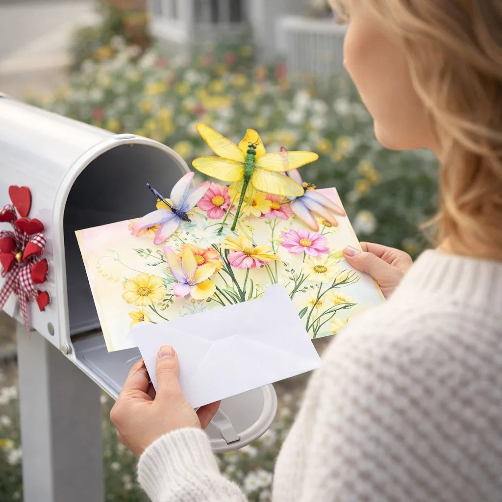 Garden Burst 3D Pop Up Greeting Card