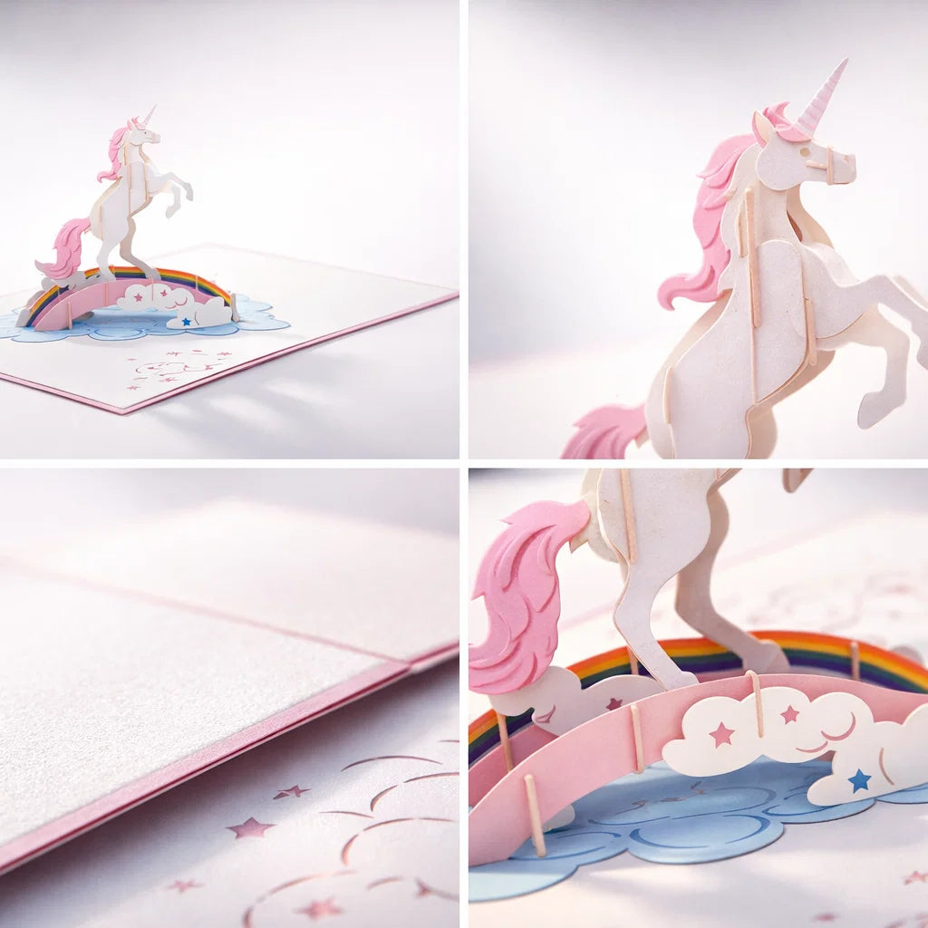 Unicorn Magic 3D Pop Up Greeting Card