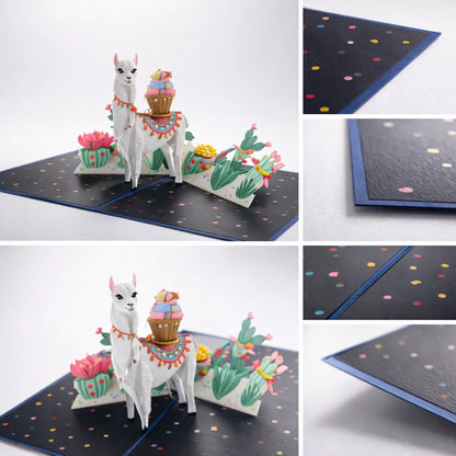 Llamazing Treat 3D Pop Up Greeting Card