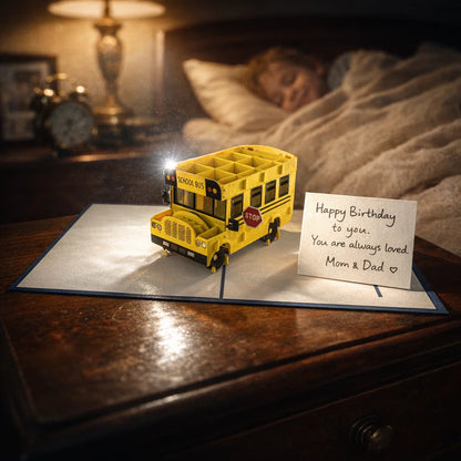 Magic School Bus 3D Pop Up Greeting Card