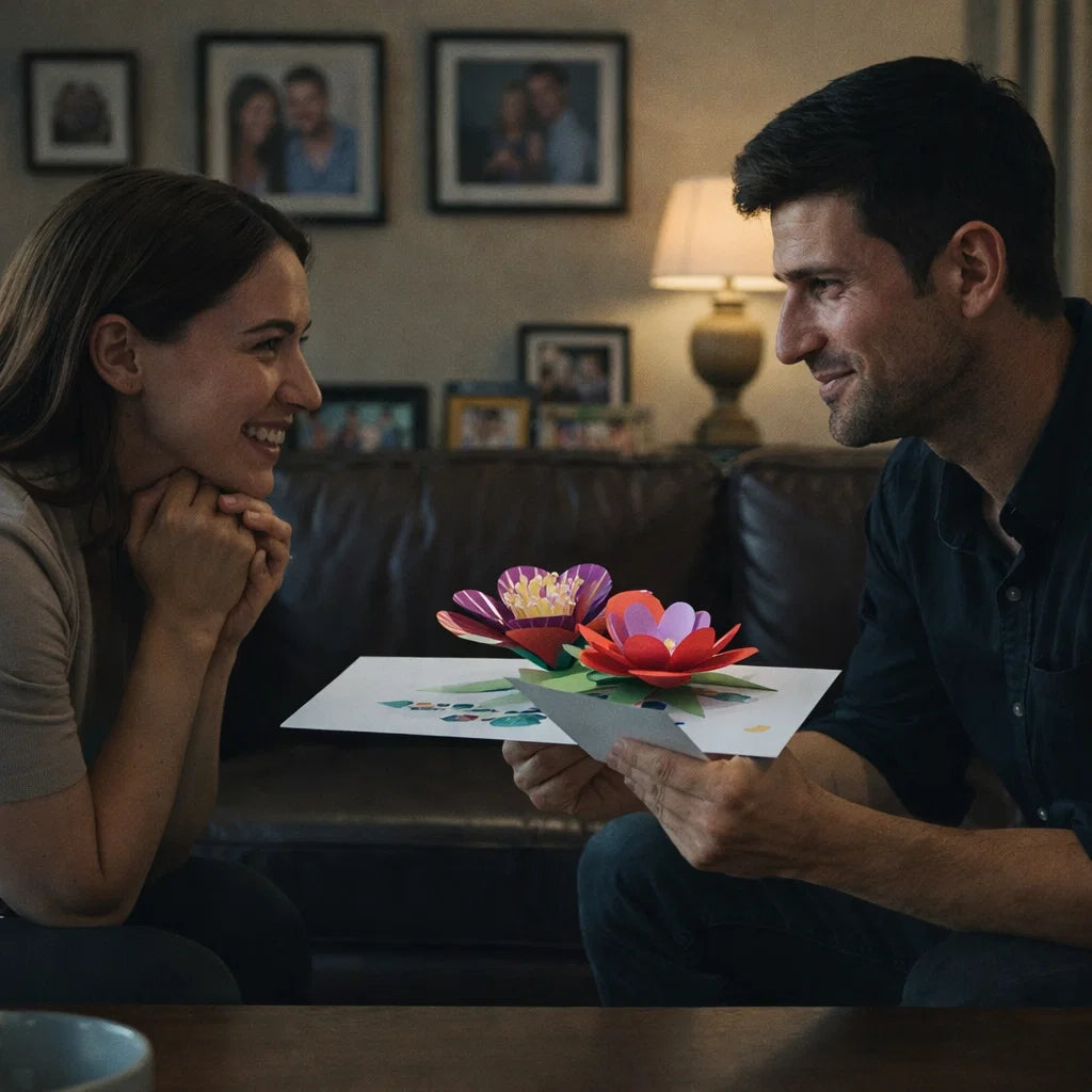 Flowers Blooming in Love 3D Pop Up Greeting Card