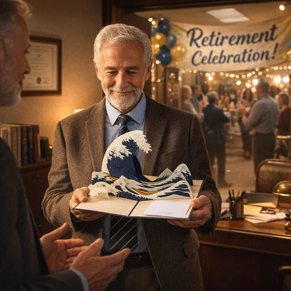 The Great Wave off Kanagawa 3D Pop Up Greeting Card