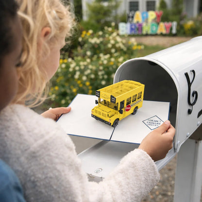 Magic School Bus 3D Pop Up Greeting Card