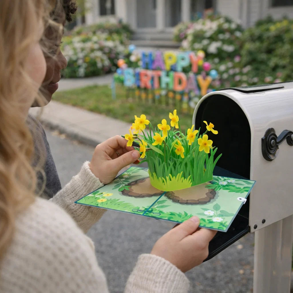 Daffodil Delight 3D Pop Up Greeting Card