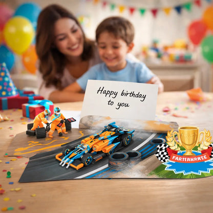 Racing Champion 3D Pop Up Card