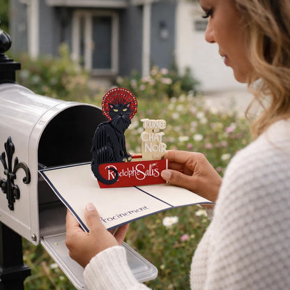 Le Chat Noir 3D Pop Up Card