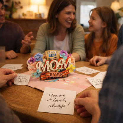 Best Mom 3D Pop Up Card