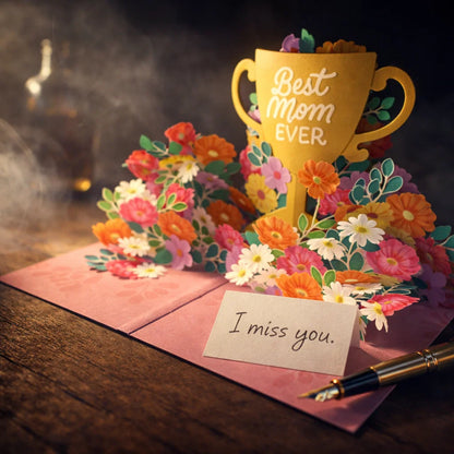 Best Mom Ever 3D Pop Up Card