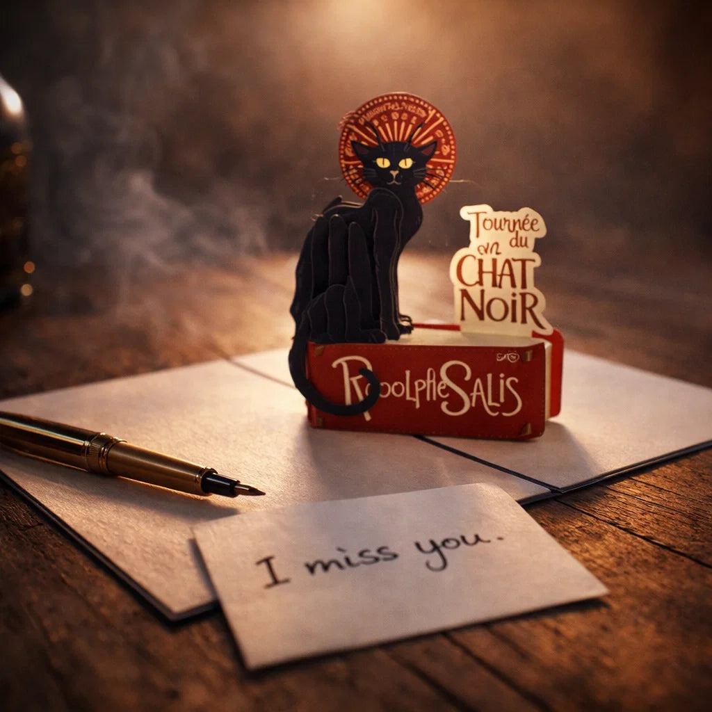 Le Chat Noir 3D Pop Up Card