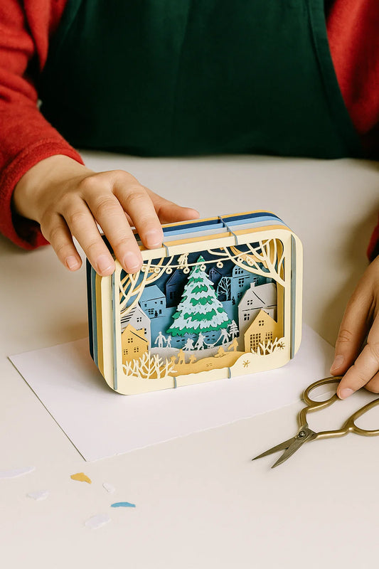 Holiday Night 3D Pop Up Greeting Card