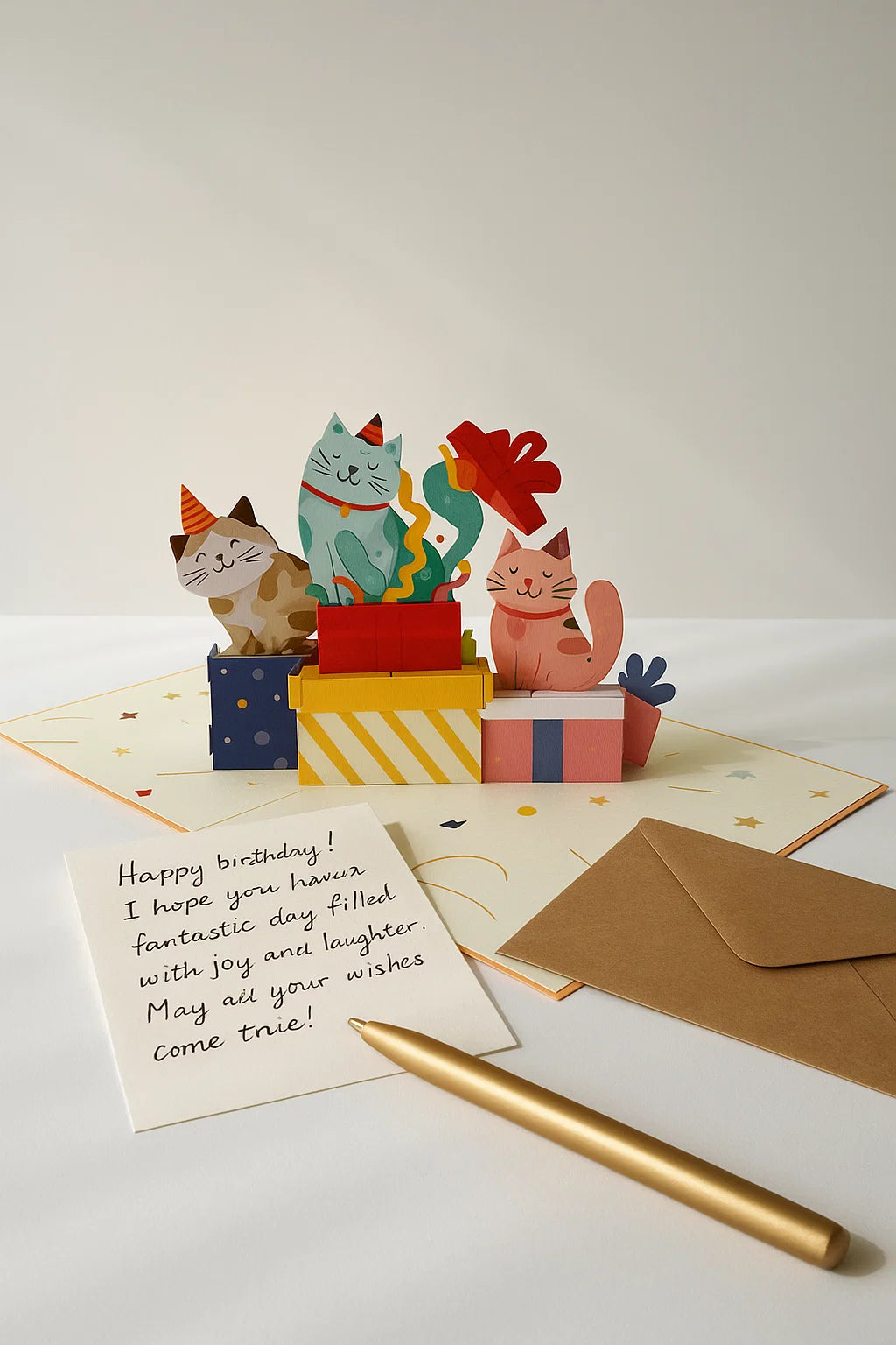 Cat's Gift Party WOWPOP CARD