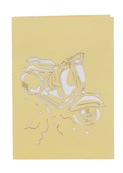 Vespa Adventure 3D Pop Up Greeting Card