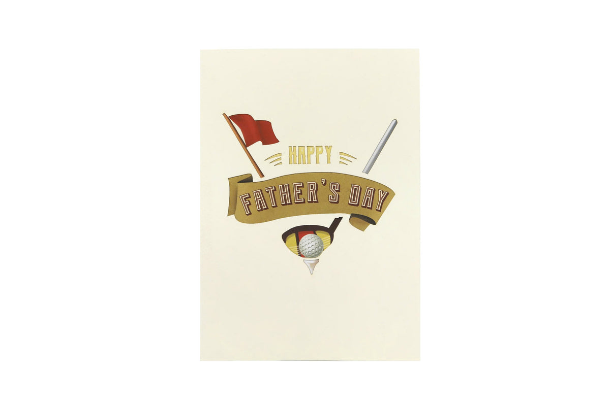 Golfing Adventure 3D Pop Up Greeting Card
