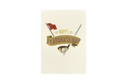 Golfing Adventure 3D Pop Up Greeting Card