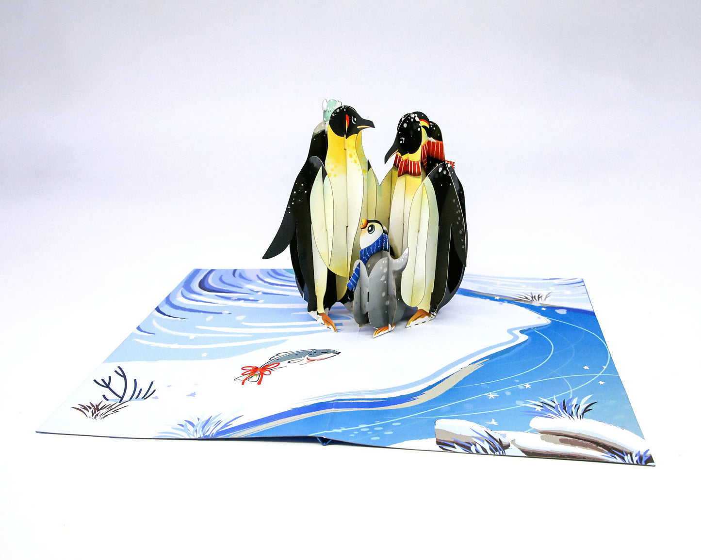 Penguin Family Love WOWPOP CARD